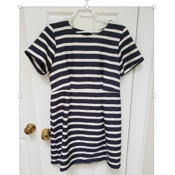 H&M Navy and White Striped dress - Picture 2 of 3